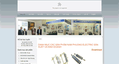 Desktop Screenshot of namphuongelectric.com
